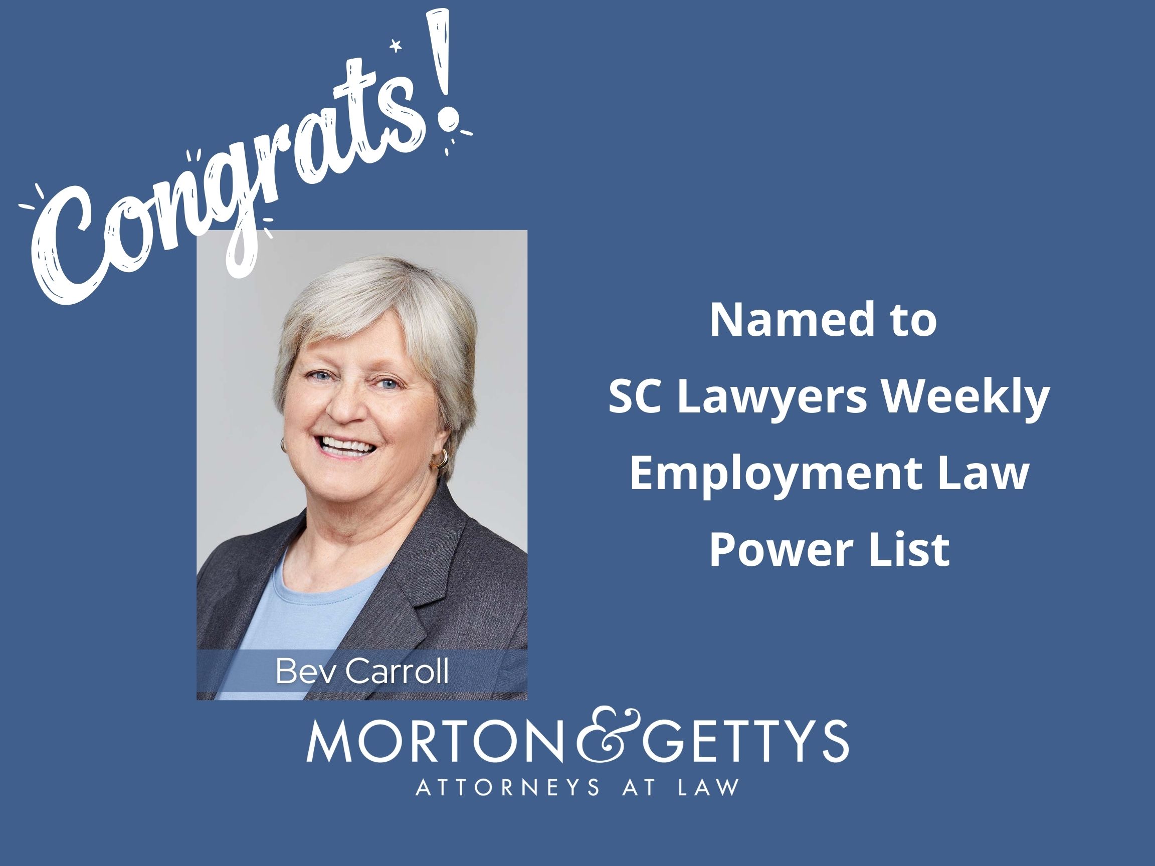 Bev Carroll again earns Employment Law Power List status