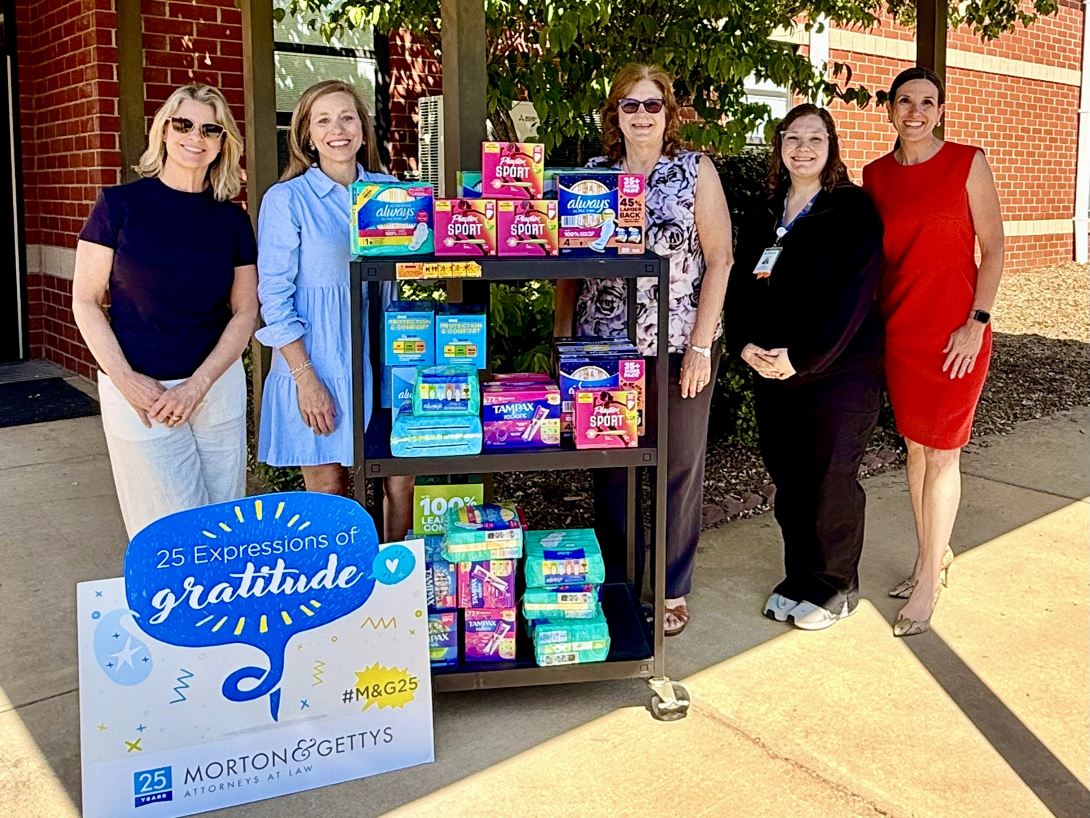 Feminine Hygiene Products Donation