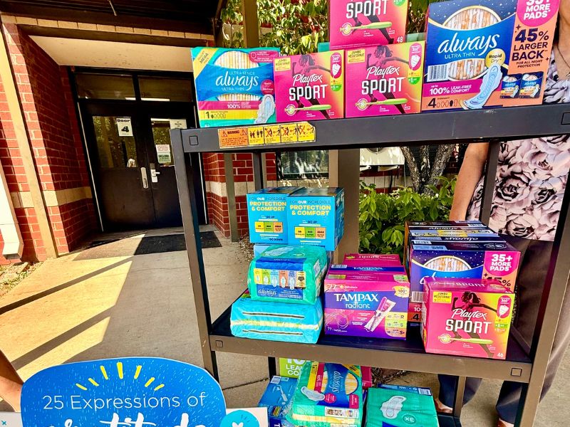 Feminine Hygiene Products Donation