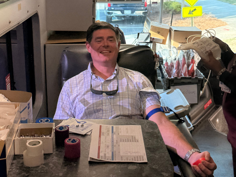 Donating Blood at City Hall