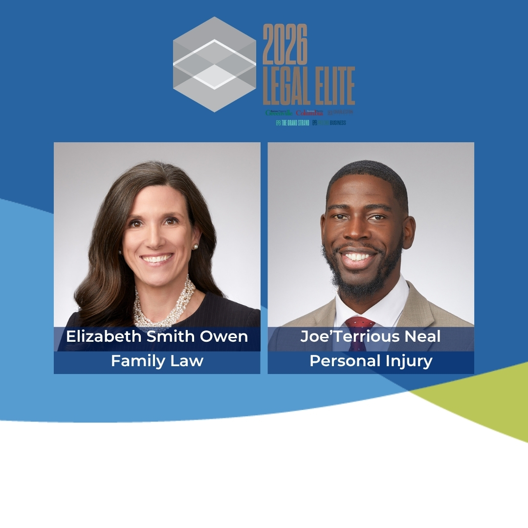 2 Morton & Gettys attorneys included in latest edition of SC Legal Elite